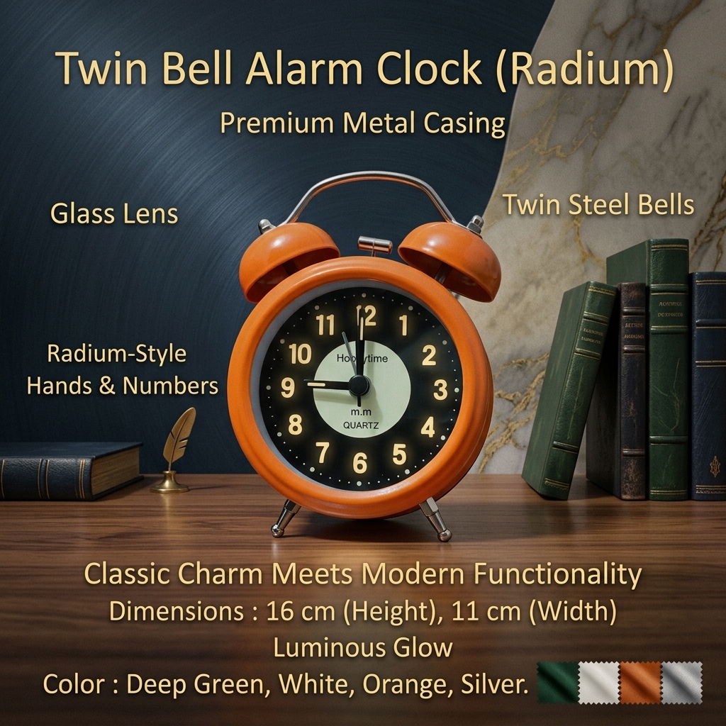 twin bell alarm clock redium. srbmart twin-bell-alarm-clock-redium.-srbmart